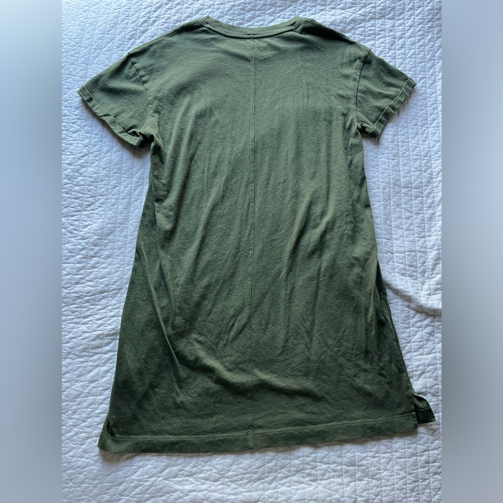 green t shirt dress